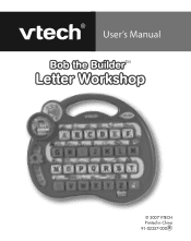 Vtech Bob the Builder Letter Workshop User Manual
