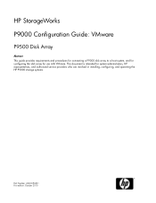 HP StorageWorks P9000 HP StorageWorks P9000 Configuration Guide: VMware (AV400-96301, September 2010)