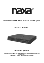 Naxa ND-856P Spanish Manual