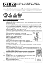Sealey DEH3001 Instruction Manual