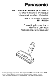 Panasonic MC-PN150 Operating Instructions