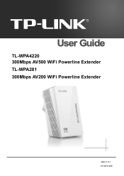 TP-Link TL-WPA4226T KIT TL-WPA4220 V1 User Guide