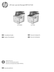 HP Color LaserJet Managed MFP E57540 Installation Guide 3