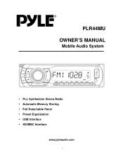 Pyle PLR44MU PLR44MU Manual 1