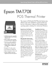 Epson TM-T70II Product Data Sheet