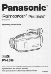 Panasonic PVL658D PVL658 User Guide