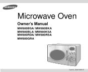Samsung MW880GRA Owners Manual