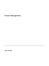HP Dv9930us Power Management - Windows Vista