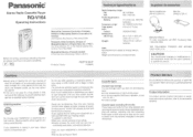 Panasonic RQV164 RQV164 User Guide