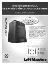 LiftMaster HDSL24UL Installation Manual - French
