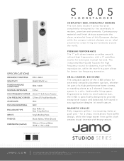 Jamo S 805 Cut Sheet