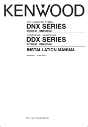 Kenwood DDX5036M User Manual