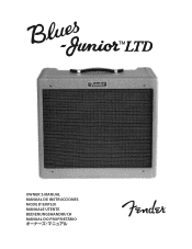 Fender Blues Junior Lacquered Tweed Owner Manual
