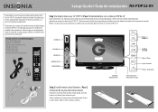 Insignia NS-PDP32-09 Quick Setup Guide (English)