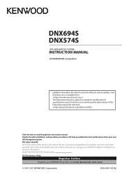 Kenwood DNX574S User Manual