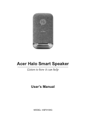 Acer Halo Smart Speaker User Manual