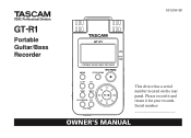 TASCAM GT-R1 Owners Manual