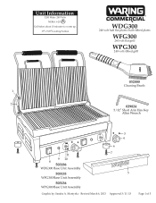 Waring WPG300 Parts List and Exploded Diagram