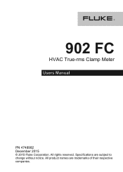 Fluke 902 FC User Manual