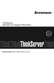 Lenovo ThinkServer TS200v (English) Warranty & Support Information