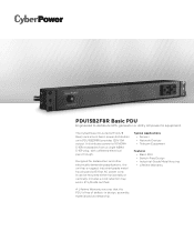 CyberPower PDU15B2F8R Datasheet