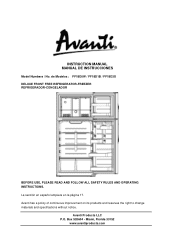 Avanti FF18D3S Instruction Manual
