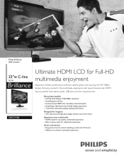 Philips 230C1HSB Leaflet