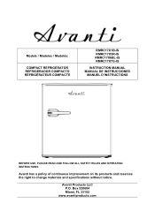 Avanti RMRC17X5R-IS Instruction Manual