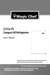 Magic Chef MCAR32WE User Guide