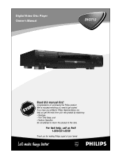 Philips DVD712AT User manual