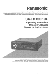 Panasonic CQR115SEUC CQR115SEUC User Guide