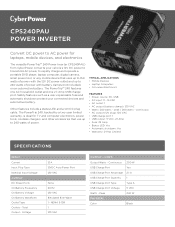 CyberPower CPS240PAU Datasheet