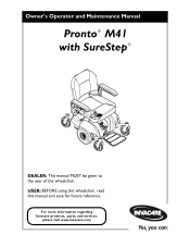 Invacare M41FDR Owners Manual