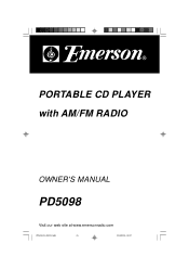 Emerson PD5098 Owners Manual