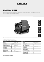 Karcher HDS 2000 Super Product information