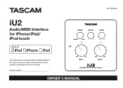 TASCAM iU2 Owners Manual