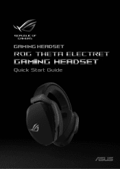 Asus ROG Theta Electret Gaming Headset Quick Start Guide Multiple Languages