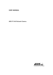 Axis Communications P1346 P1346 - User Manual