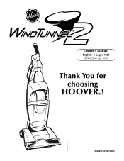 Hoover UH40060CA Product Manual
