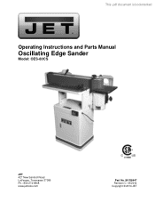 JET Tools OES-80CS User Manual