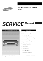 Samsung DVD-905 Service Manual