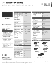 Bosch NITP669SUC Product Spec Sheet