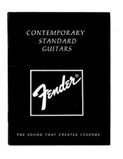 Fender Contemporary and Standard Series Guitars Owners Manual