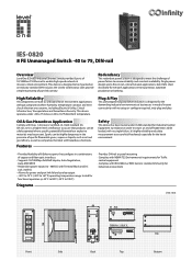 LevelOne IES-0820 Datasheet