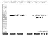 Marantz SR6015 Owners Manual English