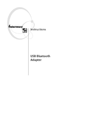Intermec SF51 USB Bluetooth Adapter Instructions (for P/N 074892)