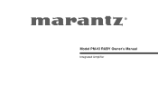 Marantz PM-KI Ruby Owners Manual English