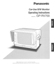 Panasonic GPRV700 GPRV700 User Guide