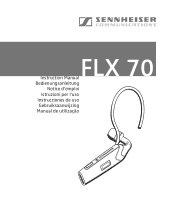 Sennheiser FLX 70 Instructions for Use