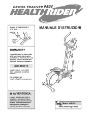 HealthRider Crosstrainer 950 S Elliptical Italian Manual